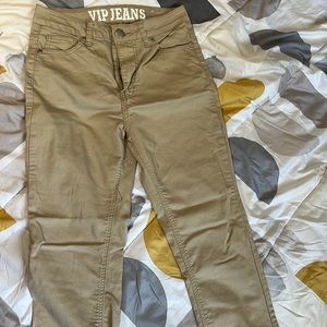 Khaki jeans used 1 time and are basically new
